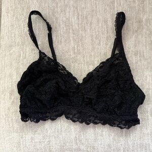 Aerie Elegant Black Lace Bralette